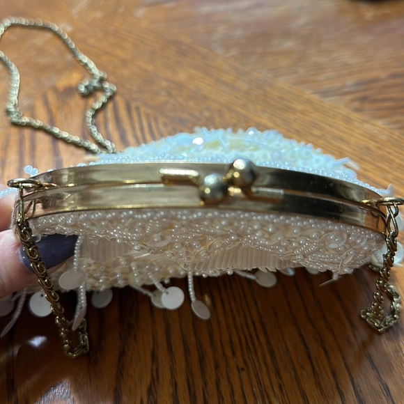 Vintage beaded and sequin evening bag - Picture 4 of 4